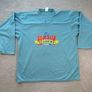 Hockey Practice Jersey XL Teal Mesh Athletic The Hockey Academy #22 Oversized